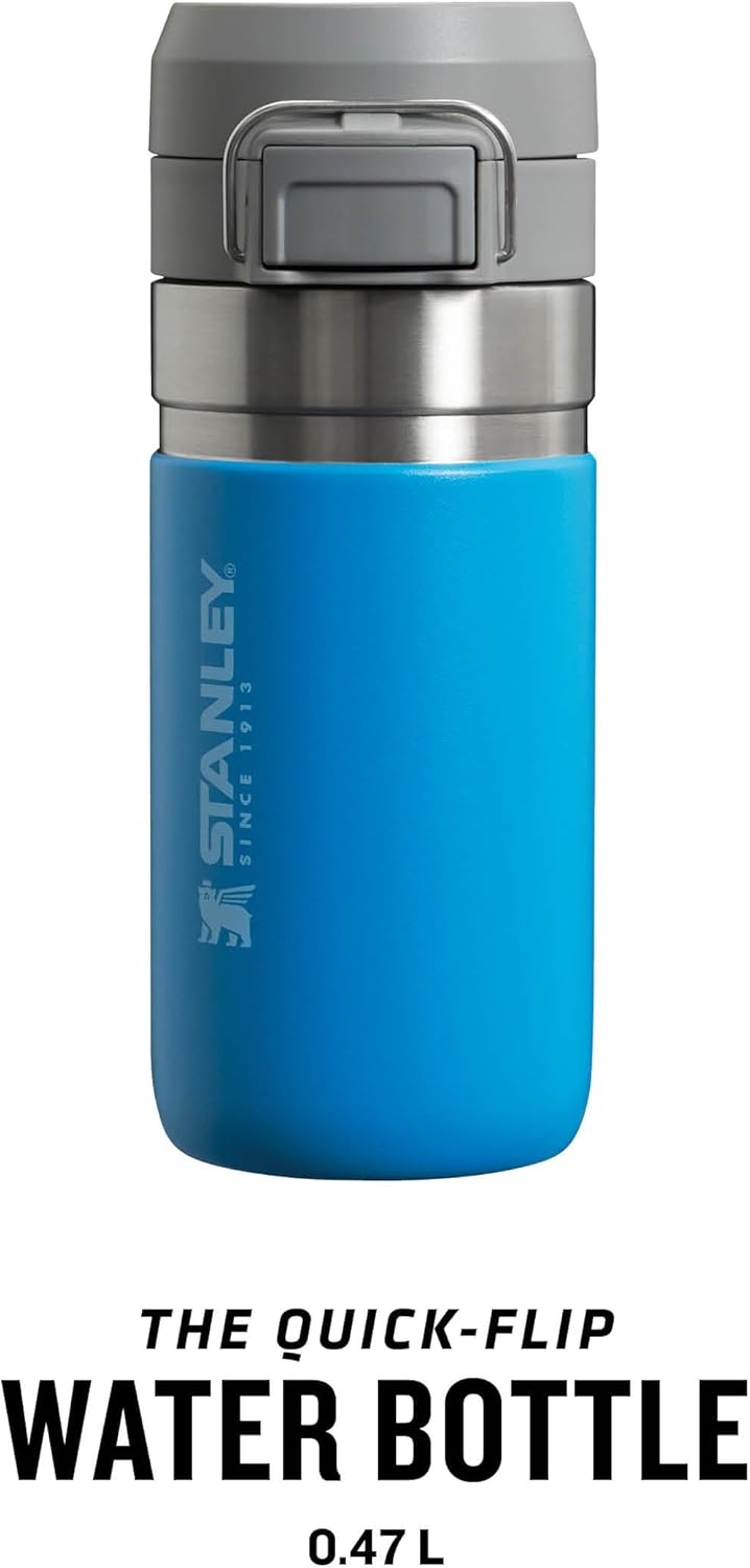 Stanley Quick Flip Trinkflasche Edelstahl - Hält 7+ Stunden Kalt - Wasserflasche BPA-Frei - Spülmasc
