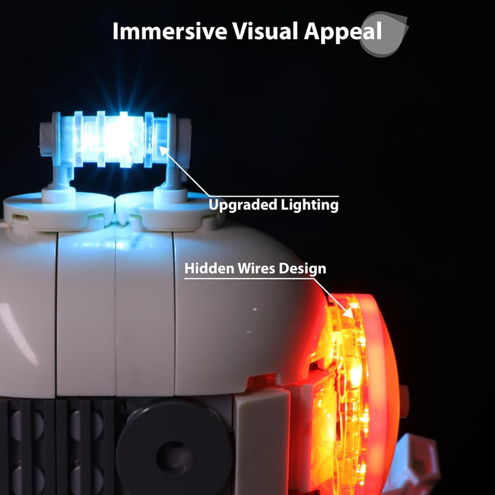 LED-Lichtkit kompatibel mit Lego 31164 Creator 3 in 1 Weltraumroboter – Galaktischer Explorer Dekora