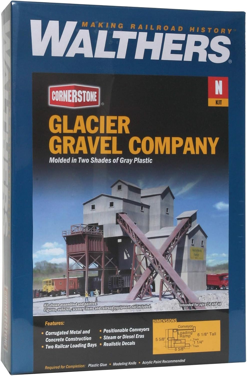 Walthers Cornerstone 933-3241 - Schotterwerk Glacier Gravel Co, Gebäude
