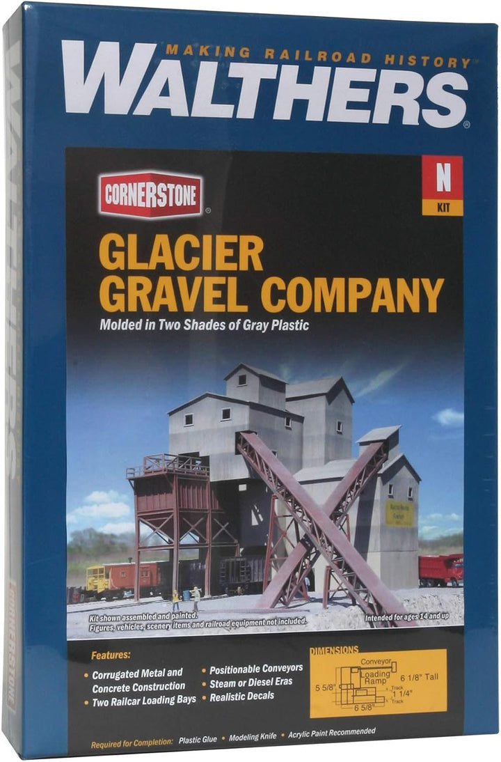 Walthers Cornerstone 933-3241 - Schotterwerk Glacier Gravel Co, Gebäude