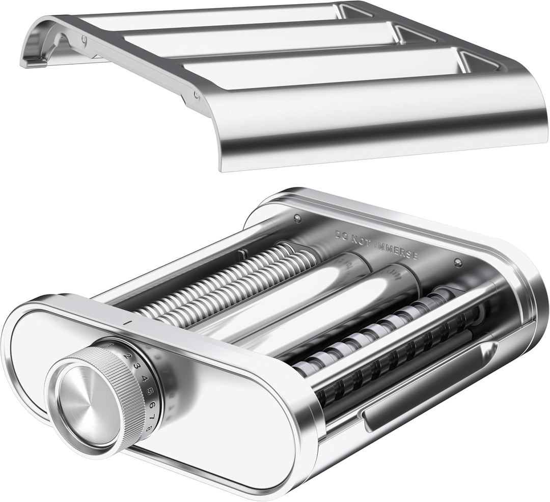 KitchenAid Metall 3-in-1 Nudelvorsatz 5KSM3MPA, Nudelroller, Schneider, enthält Nudelwalze, Spaghett