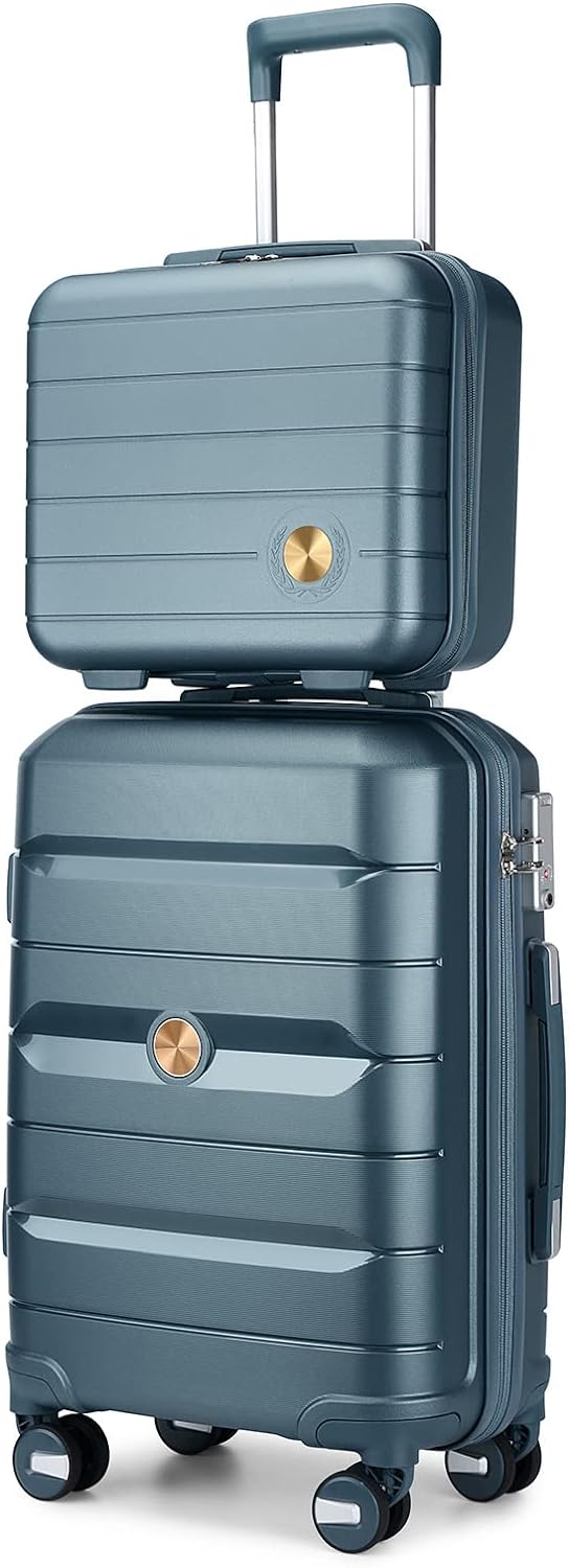 Sea choice Handgepäck Koffer PP Hartschalenkoffer Trolley Reisekoffer mit TSA-Schloss Beautycase 4 R