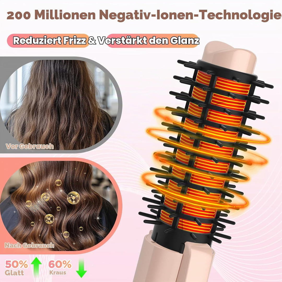 Schnurloser Lockenstab 32mm, Curling Iron mit 4 Temperaturen Tragbare Reise, 7000 mAh USB-aufladbare