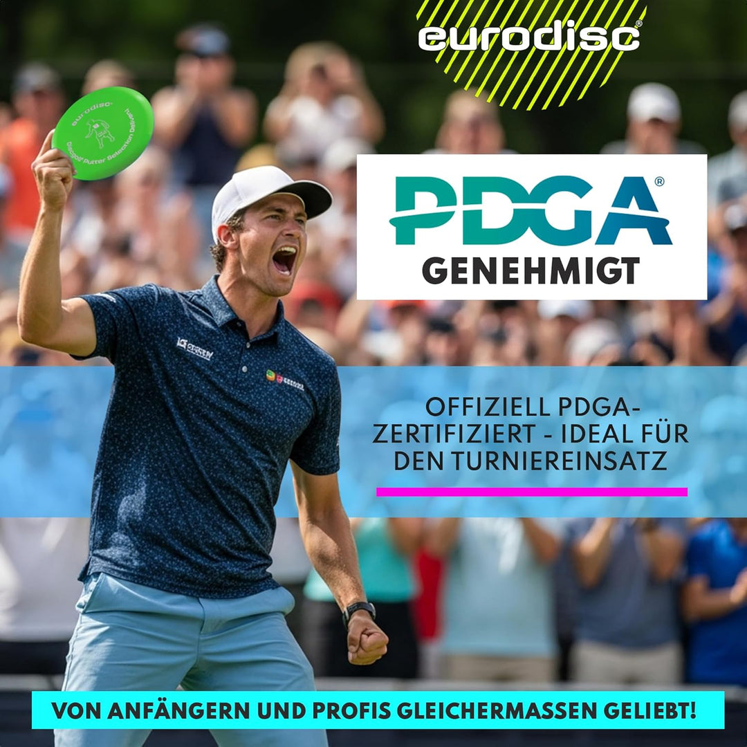 eurodisc Disc-Golf Einsteiger Starter Set, PDGA Approved, Putter Midrange Driver Disc, Einsteiger St