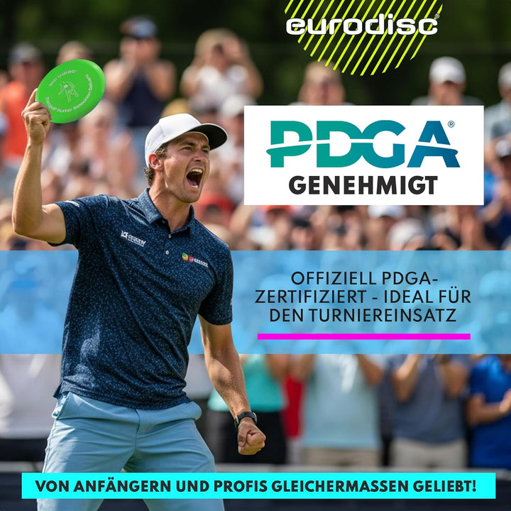 eurodisc Disc-Golf Einsteiger Starter Set, PDGA Approved, Putter Midrange Driver Disc, Einsteiger St