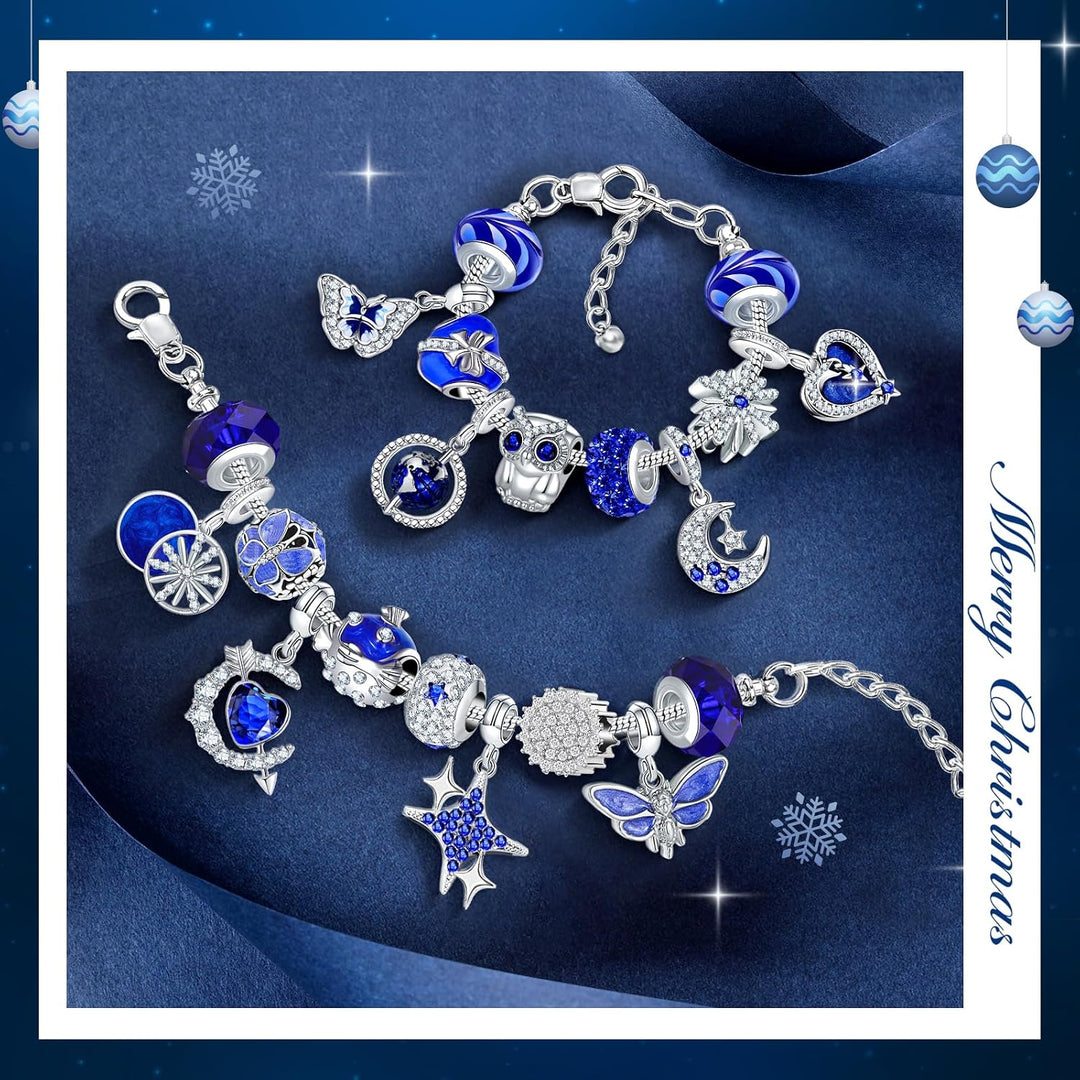 Adventskalender 2025 Frauen Mädchen Schmuck, 24 Füllung Weihnachtskalender Armband Halsketten Charm,