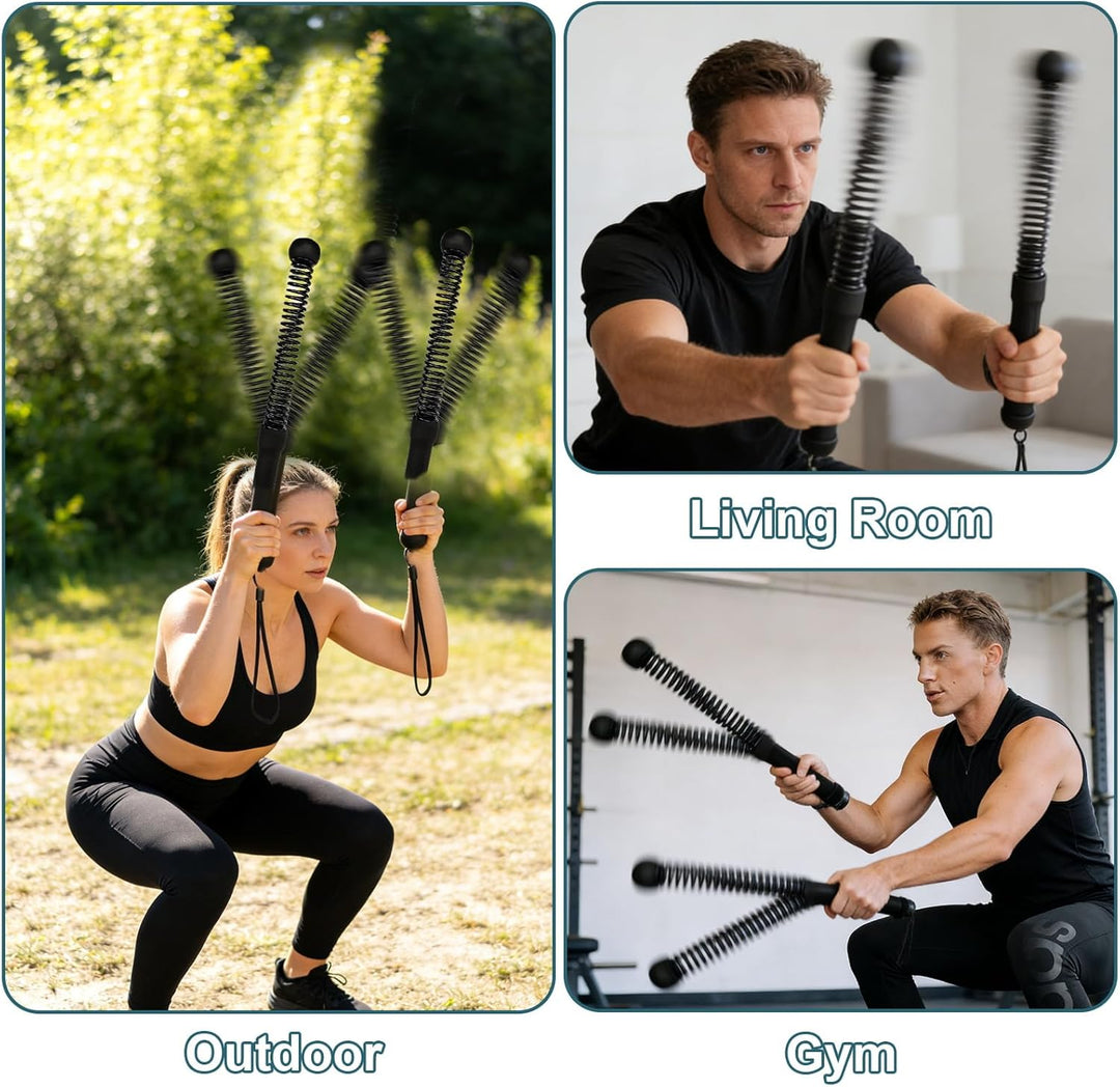Seillose Kampfseile 2 Stück Kampfseil Ohne Seil Tragbar Kabellose Kampfseile Gewichtete Battle Rope