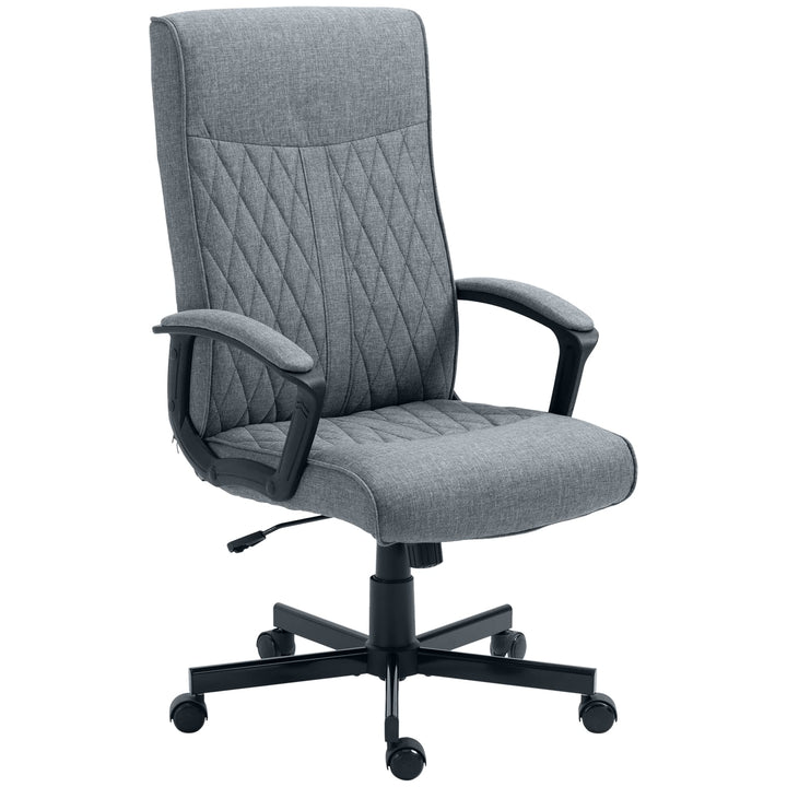 Vinsetto Bürostuhl mit Wippfunktion, Ergonomischer Schreibtischstuhl, Höhenverstellbarer Computerstu