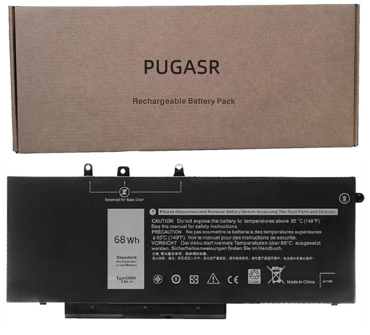 PUGASR GJKNX Laptop Akku Kompatibel mit Dell Latitude 5480 5490 5580 5590 5280 5288 5488 5491 5591 5