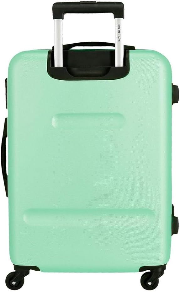 Roll Road Flex Kofferset Grün 55/65/75 cms Hartschalen ABS Kombinationsschloss 182L 4 Räder Handgepä