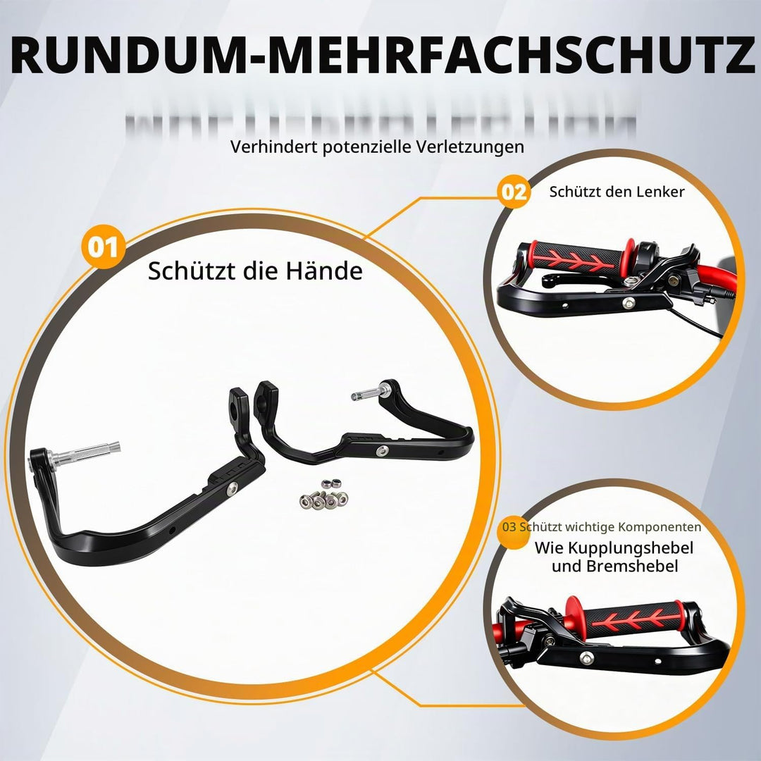 Motorrad Handschutz,Handguards Handprotektoren Motorrad Universal 22 mm 28 mm Lenker Für Dirt Bike P