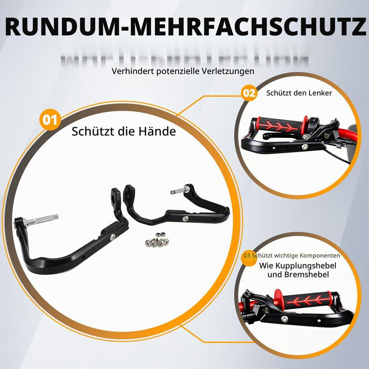 Motorrad Handschutz,Handguards Handprotektoren Motorrad Universal 22 mm 28 mm Lenker Für Dirt Bike P
