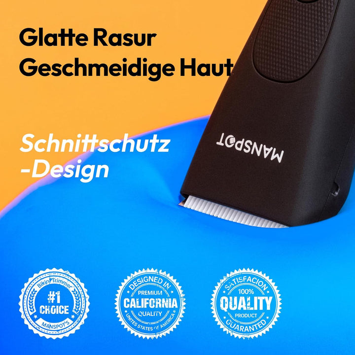 MANSPOT Intimrasierer Mann, Manscaped Körperrasierer Herren Wasserdicht, Rasierer Herren Intimbereic