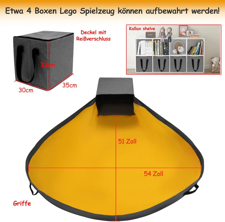 Spielzeug Aufbewahrungsorganizer für Spielmatte Tasche – Duplo Spielzeug Aufbewahrungsbehälter für K
