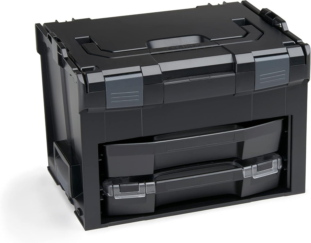 Bosch Sortimo Set Schwarz L-BOXX 102 + L-BOXX 238 + LS-BOXX 306 inkl. i-BOXX und LS-Schublade mit So