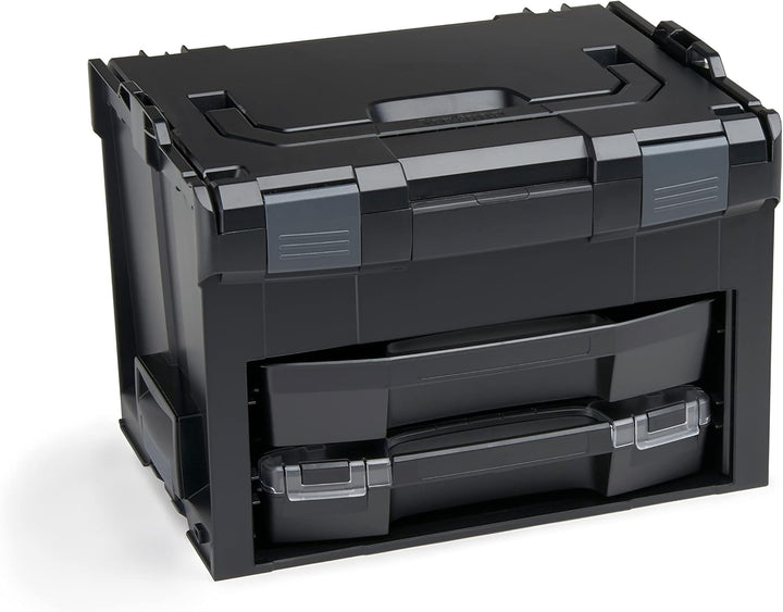 Bosch Sortimo Set Schwarz L-BOXX 102 + L-BOXX 238 + LS-BOXX 306 inkl. i-BOXX und LS-Schublade mit So