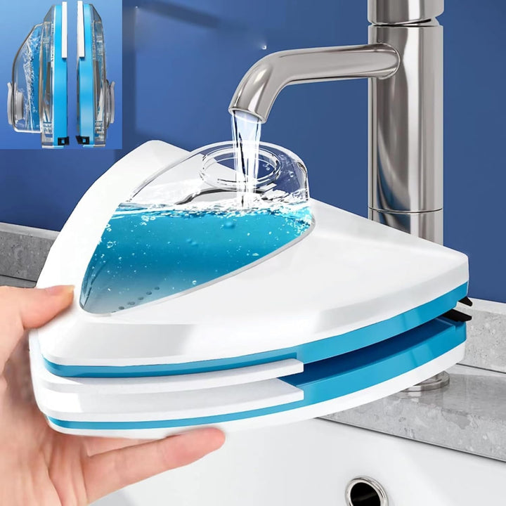 Hooha Fensterputzer Magnetisch Für Einfach Fenster, 2.5M Sicherheitsseil,Anti-Tropf-Material Nicht L