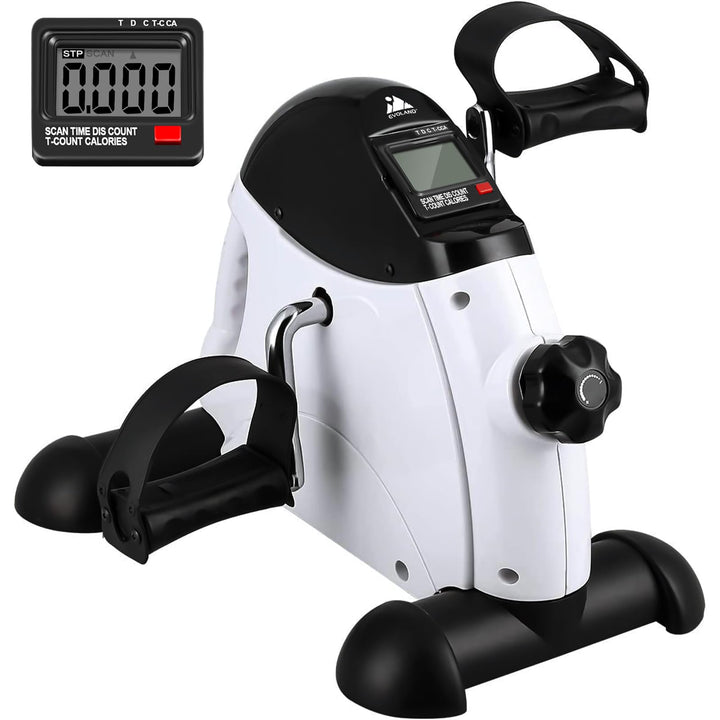 EVOLAND Heimtrainer Mini Fitnessbike, Arm und Beintrainer Pedaltrainer mit LCD Display, Hometrainer