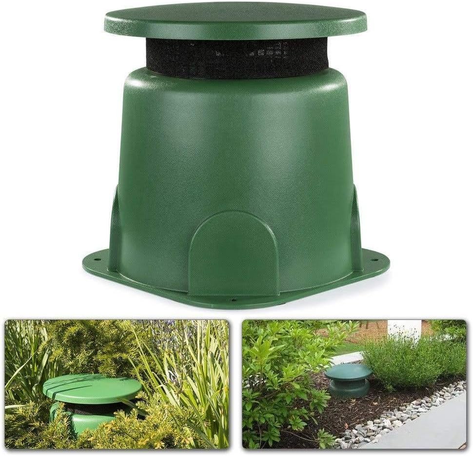 Power Dynamics Gartenlautsprecher Set wetterfest – 2X Outdoor Lautsprecher Grün 360° Sound & Bluetoo