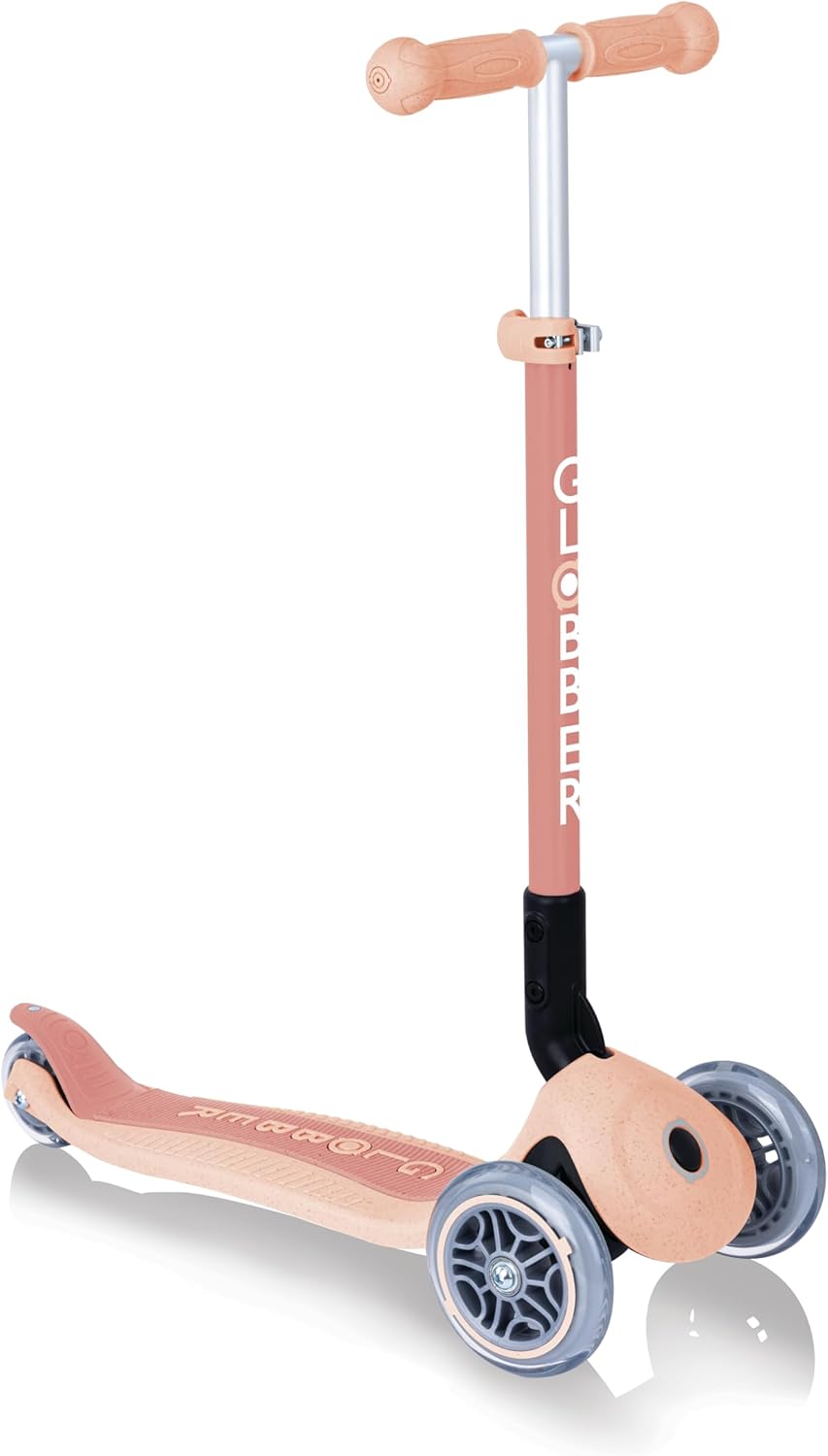 GLOBBER GO-UP Foldable Plus ECO – 3 in 1 Dreirad, Laufrad und Scooter, 120/80 mm, 3-rädrig, höhenver