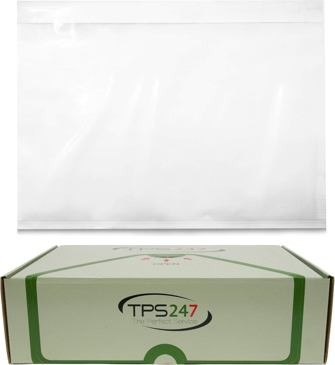 TPS247 Lieferscheintaschen - Dokumenttaschen DIN C5 für A5 EXTRA STRONG transparent selbstklebend (2