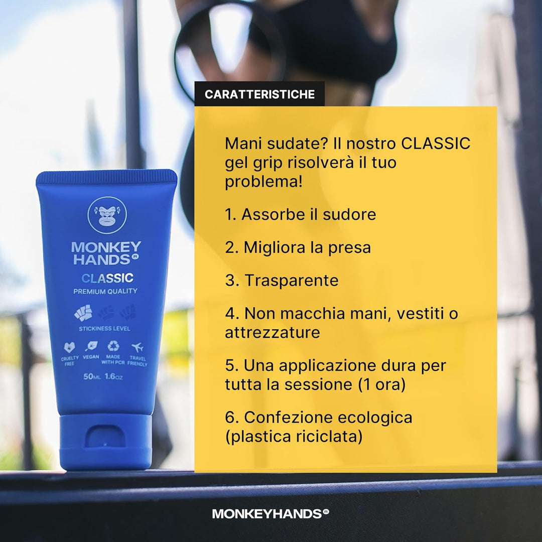 MONKEY HANDS Pole Dance Grip Gel | 100 ml - auch für Fitness Geräte, Turnen & Klettern - Vegan, ohne