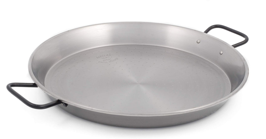 Garcima Profi-Paellapfanne La Ideale aus poliertem Stahl, 34 cm, für Keramik-, Induktions- und AGA-K