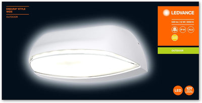 LEDVANCE LED Wand- und Deckenleuchte, Leuchte für Aussenanwendungen, Warmweiss, 86,0 mm x 210,0 mm x