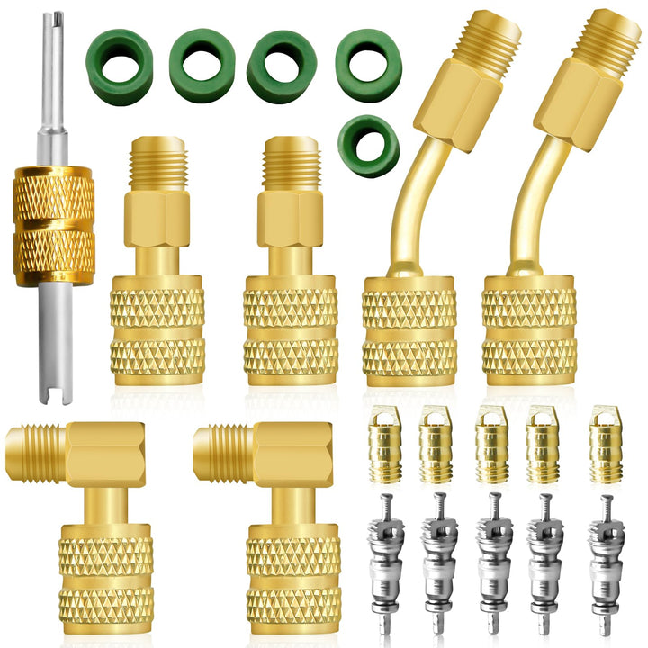 R410A-Adaptersatz, Split-Adapter 5/16 auf 1/4-Kupplung, R410A-Kältemittelschlauch-Adapteranschluss,