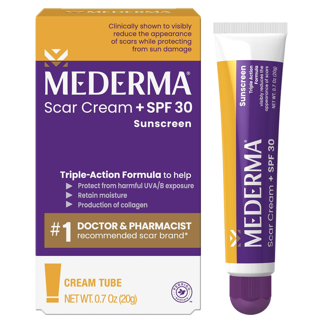 Mederma Advanced Scar Cream Plus SPF 30, 0.7 Ounce, 20 grams