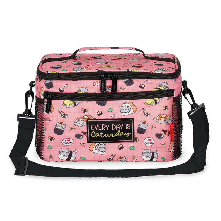 Legami - Lunchbag für das Mittagessen, Thema Sushi Cat, Lunchbag für das Mittagessen, grosses Fassun