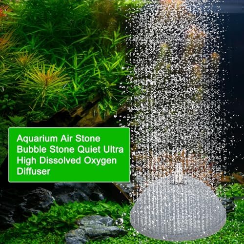 Aquarium Air Stone Durable gesinterte Aquarium Hydroponics Bubble Diffusor Round Pond Bubble Steinsc