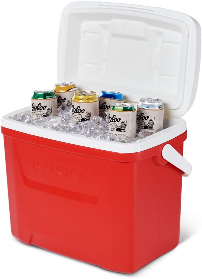 Igloo Outdoor Laguna 28 Roller Cool Box 26 Liter Rot, 26 Liter Rot