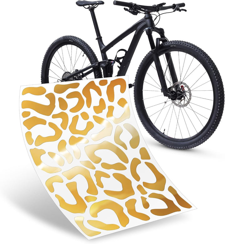 Riesel Design ® Fahrrad Aufkleber Set, 20 x 15 cm, Sticker Kit für Rahmen und Helme, Witterungsbestä