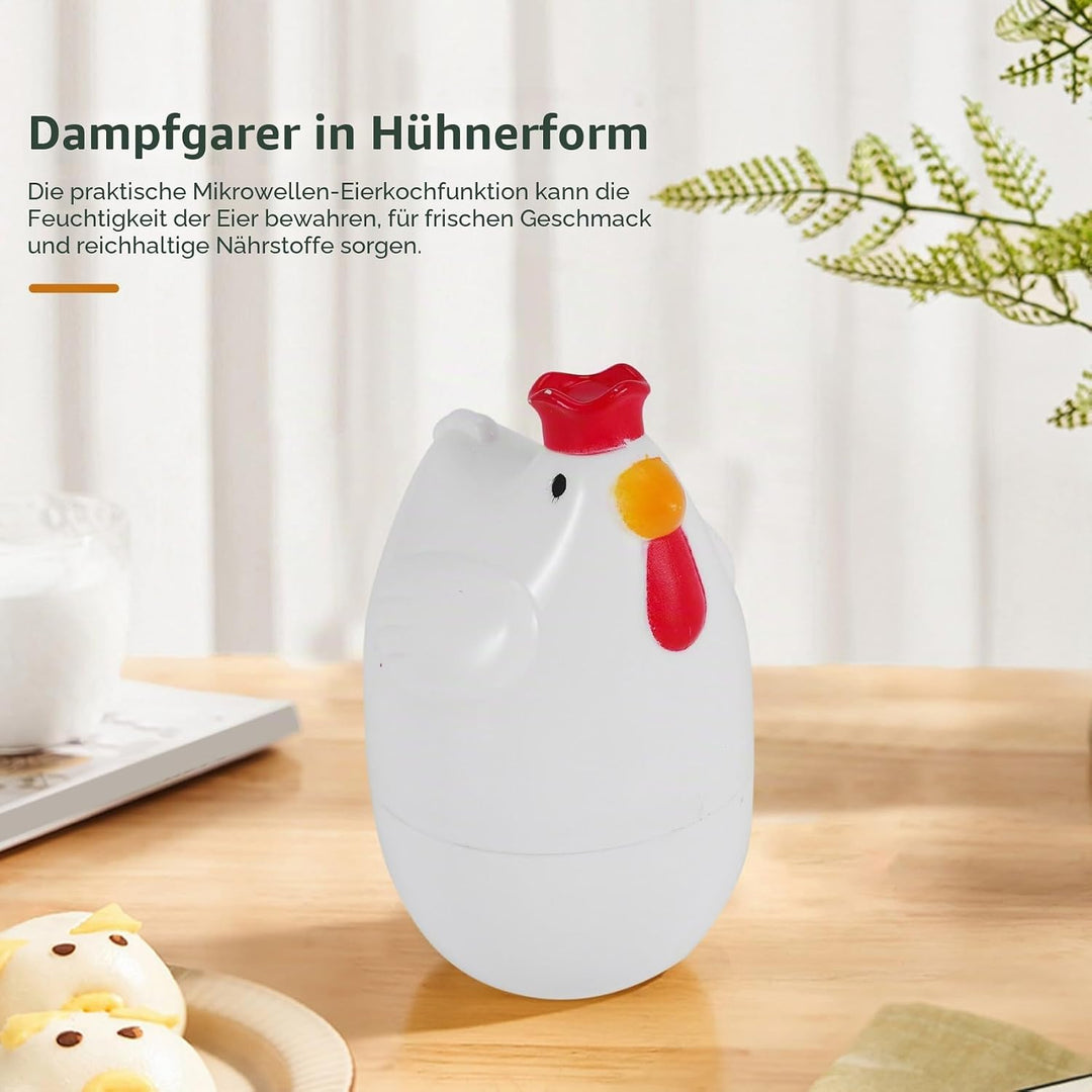 2X KüKenföRmig 1 Gekochtes Ei Dampfgarer Dampfgarer Stoessel Mikrowelle Eierkocher Kochutensilien Ku