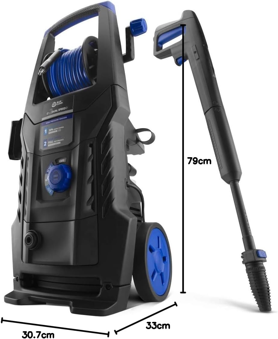 AR Blue Clean Hochdruckreiniger e-2DUALSPEED D mit Dual Speed System, Rohrreinigersonde und Patio Cl