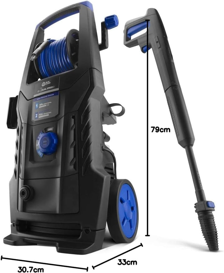 AR Blue Clean Hochdruckreiniger e-2DUALSPEED D mit Dual Speed System, Rohrreinigersonde und Patio Cl
