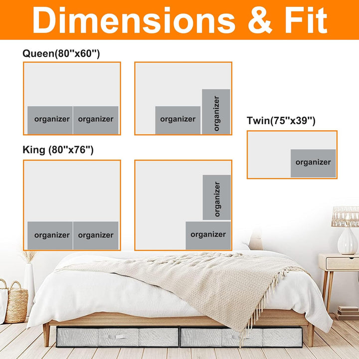 VERONLY 2 Stück Schuhaufbewahrung mit Deckel Faltbar, Schuhorganizer mit 32 Fächern Schuhschrank mit