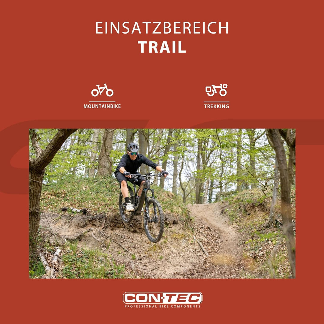 Contec Fahrrad Pedale Trail Alu MTB Freeride CNC CrMo Achse Pins 416g, Trail