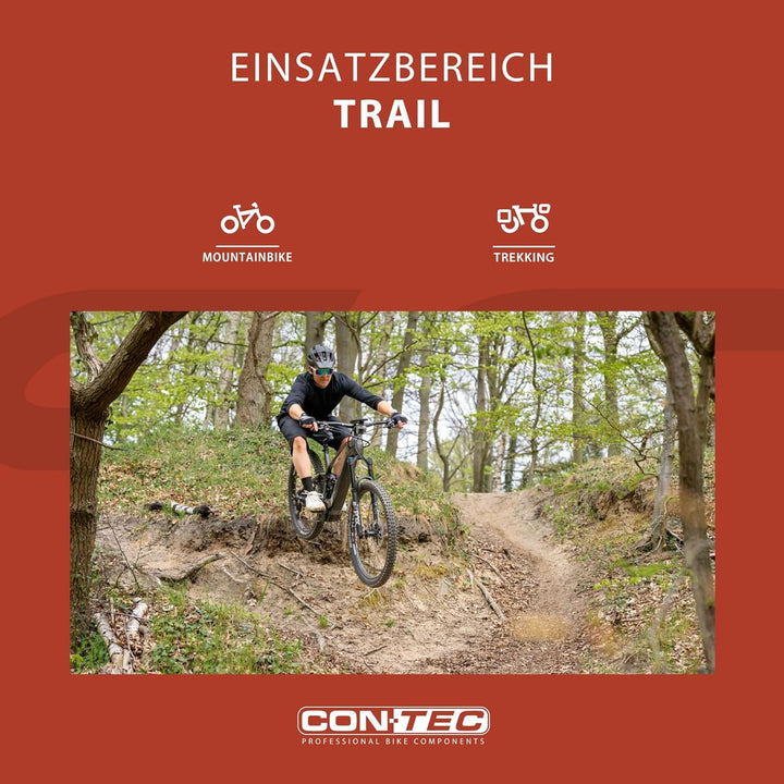 Contec Fahrrad Pedale Trail Alu MTB Freeride CNC CrMo Achse Pins 416g, Trail