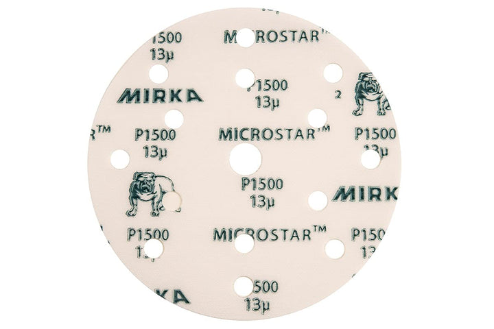 Mirka 2975467 FM61105093 Microstar 150 mm Klettverschluss 15 Löcher P1200