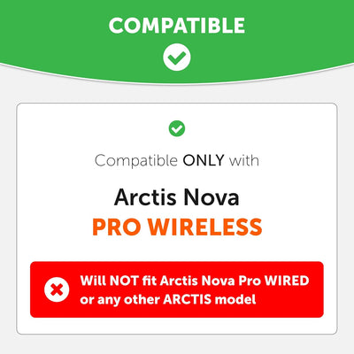 WC Freeze Nova Pro Wireless – Hybrid-Gewebe-Kühlgel-Ersatz-Ohrpolster für Steelseries Arctis Nova Pr