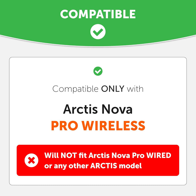 WC Freeze Nova Pro Wireless – Hybrid-Gewebe-Kühlgel-Ersatz-Ohrpolster für Steelseries Arctis Nova Pr