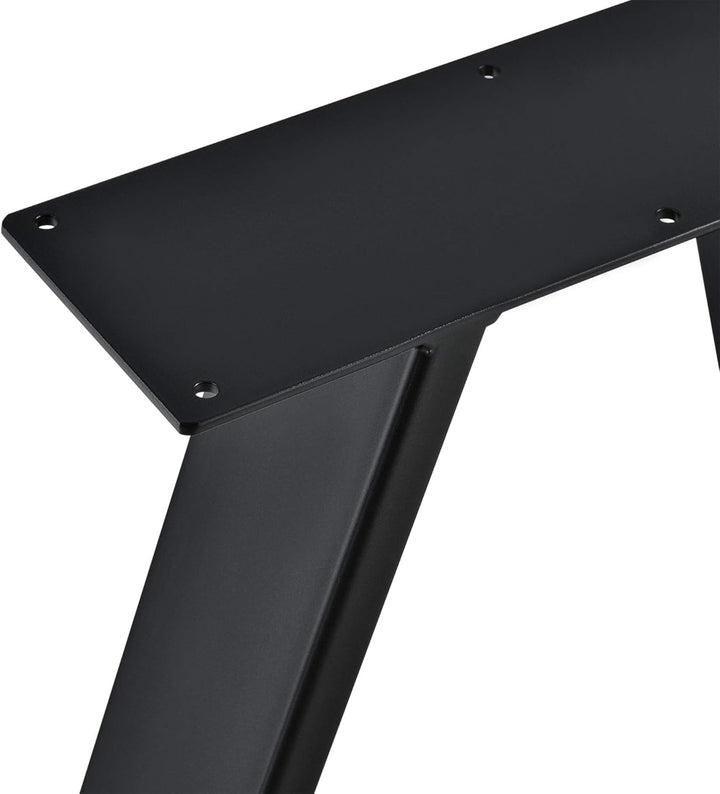 [en.casa] 2X Tischgestell 40x10x40 cm im 2er Set Stahl Metallgestell Schwarz, Schwarz 40x10x40 cm Ti