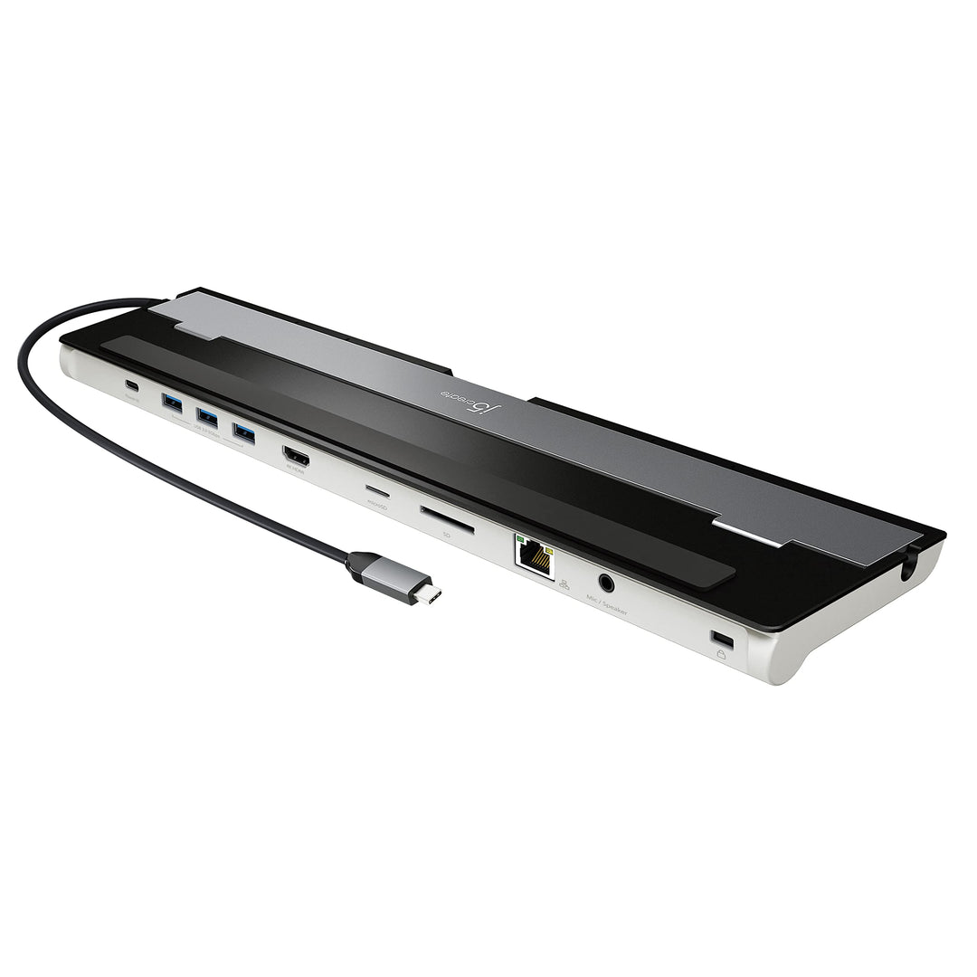 j5create USB-C 4K HDMI Dockingstation (9-in-1), 4K HDMI, 5Gbps USB-A x3, Kartenleser, PD 100W, Gigab