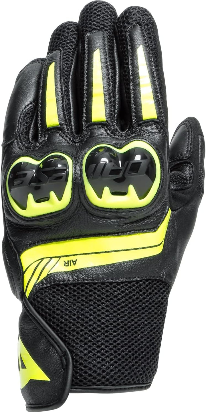 Dainese Motorradhandschuhe kurz Motorrad Handschuh Mig 3 Handschuh kurz Neongelb S, Unisex, Sportler