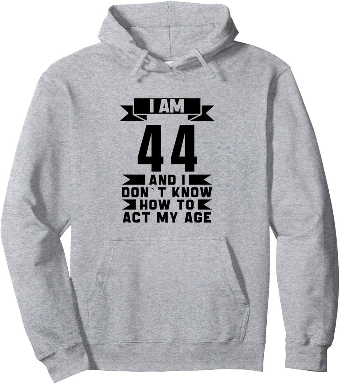 44. Geburtstag Jahre Vintage Männer Frauen Retro 44 Jahre alt Pullover Hoodie