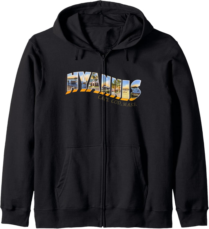 Hyannis Cape Cod Massachusetts MA Vintage Retro Souvenir Kapuzenjacke