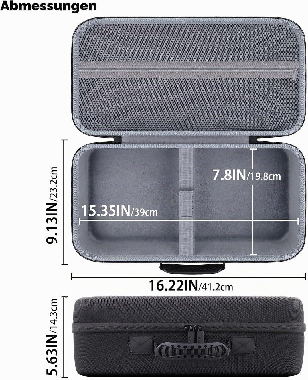 co2CREA Harte reiseschutzhülle Etui Tasche für HP Officejet 250 mobiler Multifunktionsdrucker (Nur H