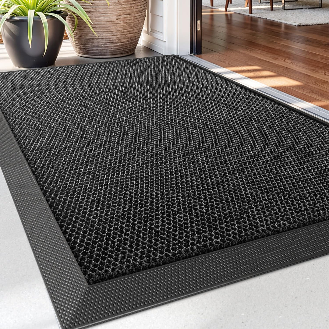 DEXI Fussmatte aussen 60 x 90 cm, extrem rutschfeste Schmutzfangmatte, langlebig Fussabtreter aussen